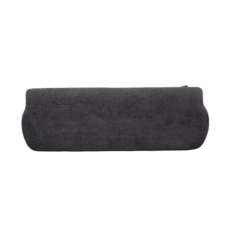 3–4-osobowa sofa z pełną pianką z ciemnoszarej żakardowej tkaniny szenilowej