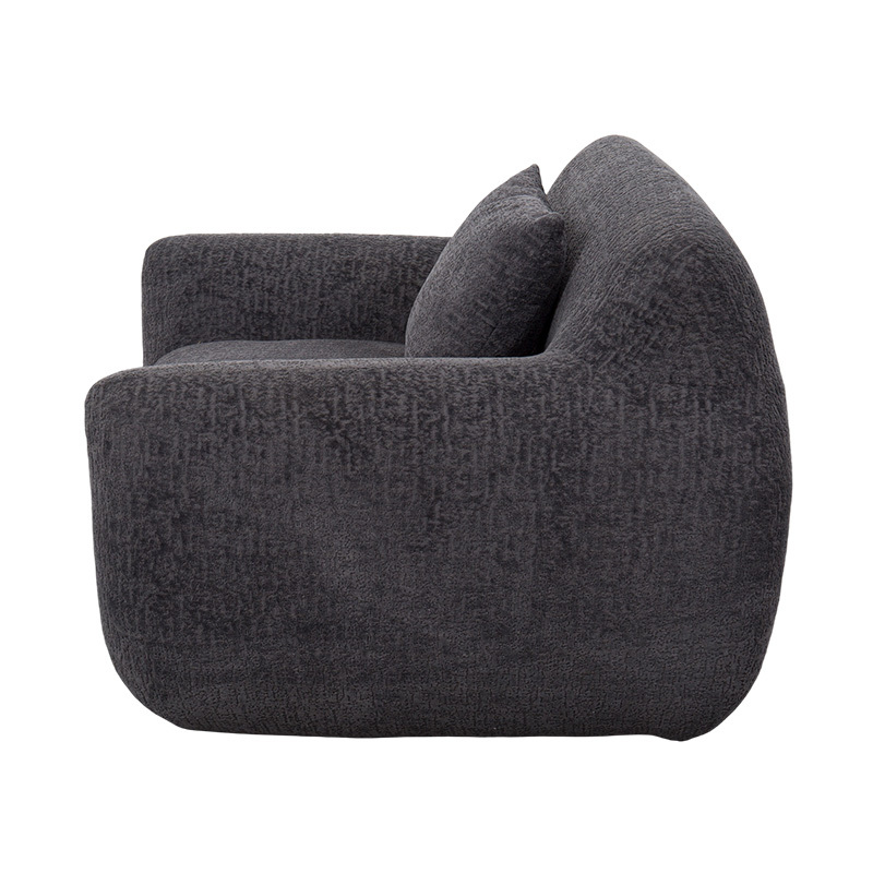 Pojedyncza sofa z pełną pianką z grubą tkaniną szenilową i subtelnym żakardowym wzorem Pojedyncza sofa z pełną pianką z grubą tkaniną szenilową i subtelnym żakardowym wzorem