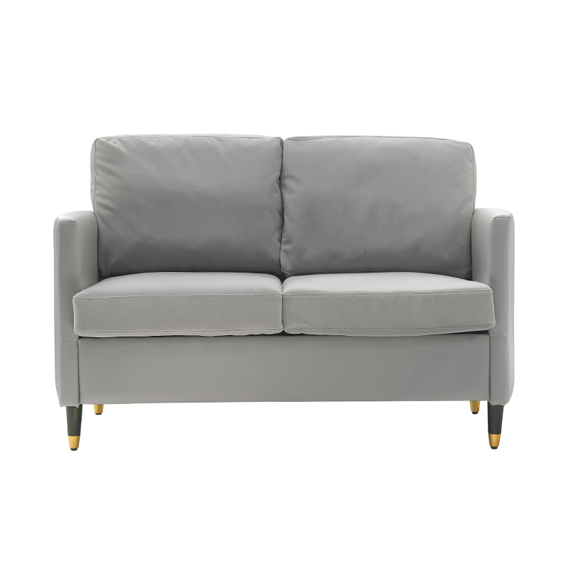 Prosta patchworkowa skórzana sofa