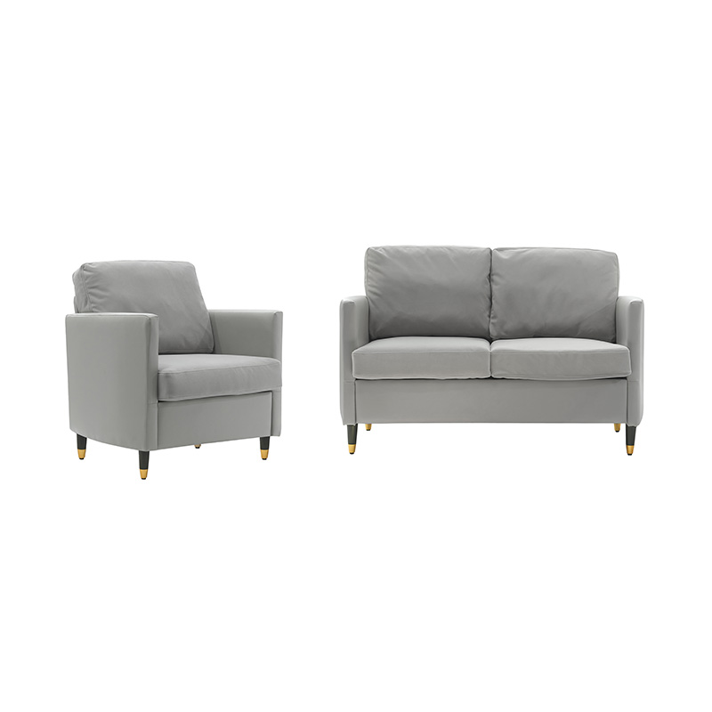 Prosta patchworkowa skórzana sofa